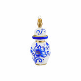 Ornaments Figural Ginger Jar with Large Flowers Ornament