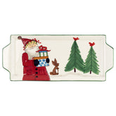Old St. Nick Handled Rectangular Platter