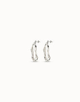 Long Hoop Earrings - Silver