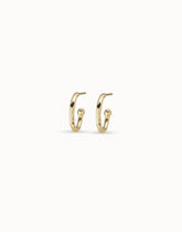 Hoop Charm Earrings - Gold