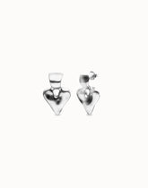 Sterling Silver Plated Heart Shaped Earrings