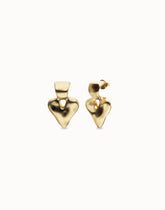 18K Gold Plated Heart Shaped Earrings