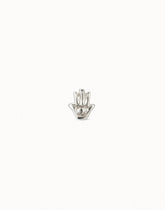 Hamsa Single Stud Earring - Silver
