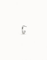 Single Hoop Earring - Silver
