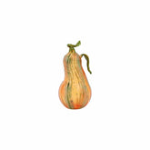 Pumpkins Figural Amber Glass Gourd