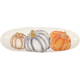 Pumpkins Narrow Oval Platter
