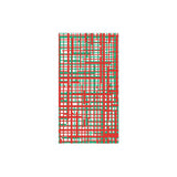 Papersoft Napkins Plaid Green & Red Guest Towels