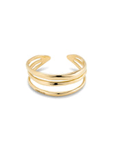Triple Strand Cuff Bracelet - Gold