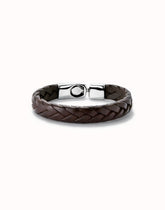 Braided Leather Bracelet With Clasp