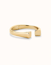 Bangle Bracelet With Square Shape - Gold
