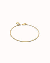 Flat Snake Chain Bracelet - Gold