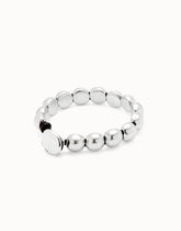 Leather Bracelet With Small Round Beads