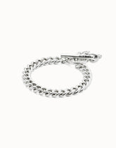 Curb Link Chain Bracelet With Charms