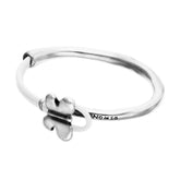 Silver and White Flutter Bracelet