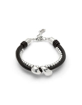 Bracelet Anima Leather With Two Drops