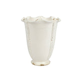 Rustic Garden Linen Tall Planter With Vines