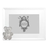 Teddy Bear Frame 4" x 6" - Silver