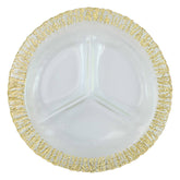 Rufolo Glass Gold Three-part Server