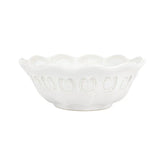 Incanto Stone White Lace Medium Round Bowl