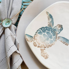 Tartaruga Turtle With Tail Salad Plate