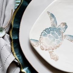 Tartaruga Turtle With Tail Salad Plate