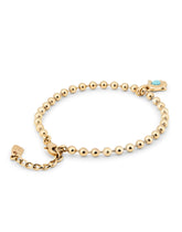 Beaded Charm Anklet - Gold