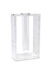 Acrylic Vase with Tube Inlay - Large