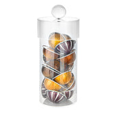 Acrylic Canister With Clear Ball Knob