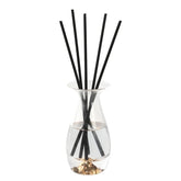 Clear Glass Jar Reed Diffuser - White Flower Scent - Reflection Base