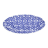 Santorini Flower Narrow Oval Platter