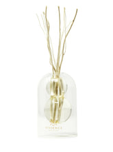 Clear Reed Diffuser with White Circular Inlay, "Lily of the Valley" Scent
