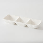 Waves 3 Section Serving Piece – Shatterproof Melamine