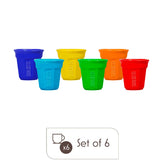 Set 6 Bicchierini Octagonal Multicolor
