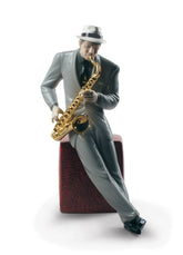 Jazz Saxophonist Figurine
