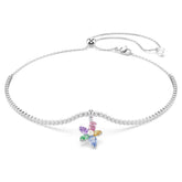 Ariana Grande x Swarovski choker Mixed cuts, Flower, Multicolored, Rhodium plated