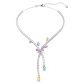 Ariana Grande x Swarovski necklace Mixed cuts, Dragonfly, Multicolored, Rhodium plated