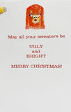 Ugly Sweater With Glitter Holiday Cards (Set of 60)