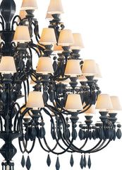 Belle De Nuit 56 Lights Chandelier, Absolute Black (US)