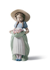 Bountiful Blossoms Girl Figurine