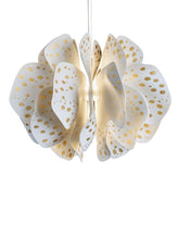 Nightbloom Hanging Lamp 60cm, White & Gold (US)