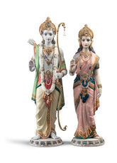 Rama And Sita Sculpture - Limited Edition