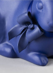 Attentive Bunny, Blue/Gold