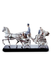 Bridal Carriage Couple Sculpture - Limited Edition