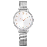 Clarica watch Swiss Made, Metal bracelet, Silver tone, Stainless steel