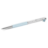 Crystalline ballpoint pen Teddy, Blue, Blue lacquered, Chrome plated