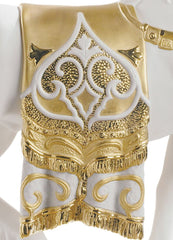A Regal Steed Horse Sculpture, Golden Luster