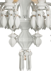 Belle De Nuit 12 Lights Chandelier, White (US)