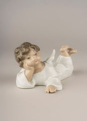 Angel Laying Down Figurine