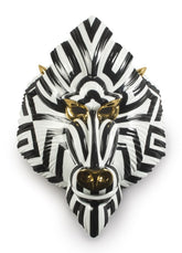 Mandrill Mask, Black & Gold