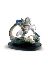 Saint George And The Dragon Sculpture - Limited Edition